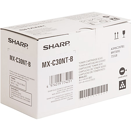 Sharp Original High Yield Laser Toner Cartridge - Black - 1 Each - 6000  Pages