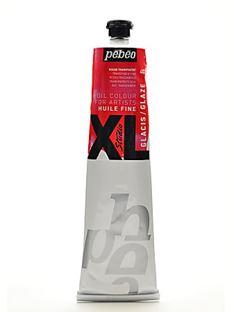 Pebeo Studio XL Oil Paint, 6.76 oz (200mL), Glaze Red, Pack Of 2