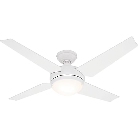 Hunter 52" 3-Speed Sonic with Light Ceiling Fan, 14.5"H, White