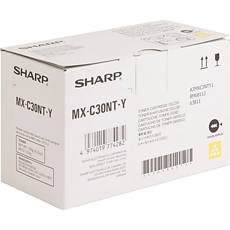 Sharp Original Standard Yield Laser Toner Cartridge - Yellow - 1 Each - 6000 Pages