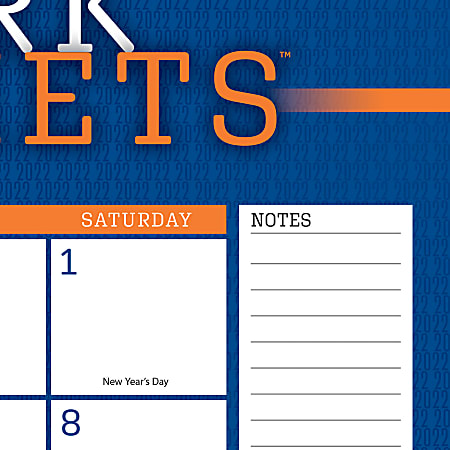 New York Mets 2022 Wall Calendar