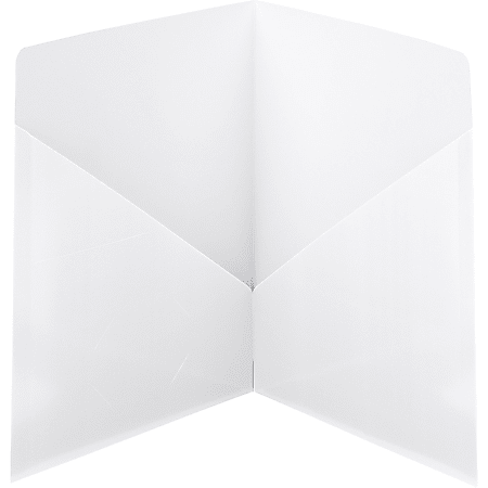 Smead® Classic 2-Pocket Folders, White, Box Of 25 Folders