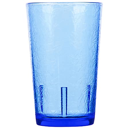 Cambro Del Mar Styrene Tumblers, 8 Oz, Sapphire Blue, Pack Of 36 Tumblers