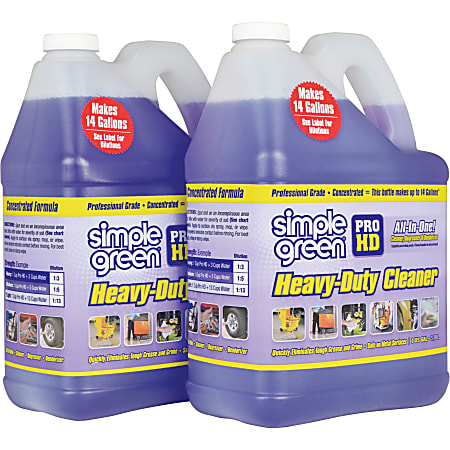Simple Green® Pro HD Heavy-Duty Liquid Cleaner & Degreaser, 128 Oz Bottle, Case Of 2