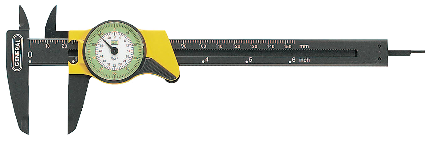 General Tools Dial Calipers, 0 in 6 in