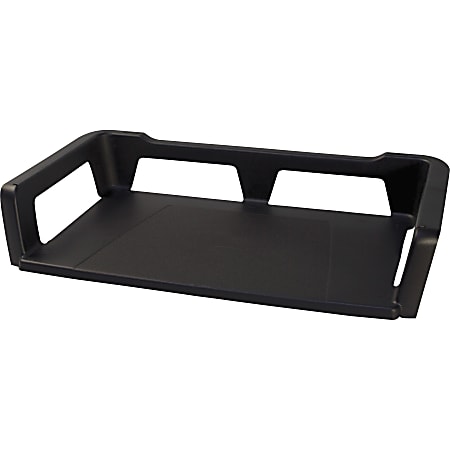 Storex Stackable Letter Tray - 15" Height x 9.3" Width3" Length - Desktop - 100% - Black - Plastic - 1 Each