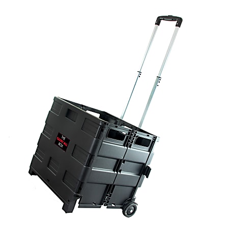 Elama Home Heavy-Duty Carry-All Easy Folding Cart, Black