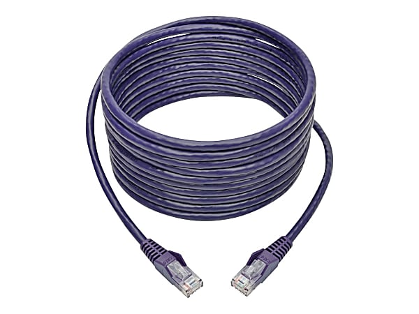 Eaton Tripp Lite Series Cat6 Gigabit Snagless Molded (UTP) Ethernet Cable (RJ45 M/M), PoE, Purple, 20 ft. (6.09 m) - Patch cable - RJ-45 (M) to RJ-45 (M) - 20 ft - UTP - CAT 6 - molded, snagless, stranded - purple