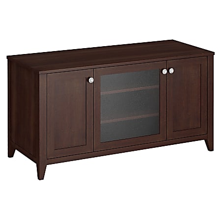 Kathy Ireland Office By Bush® Grand Expressions TV Stand, 24 5/8" x 47 1/4" x 19 7/8", Warm Molasses