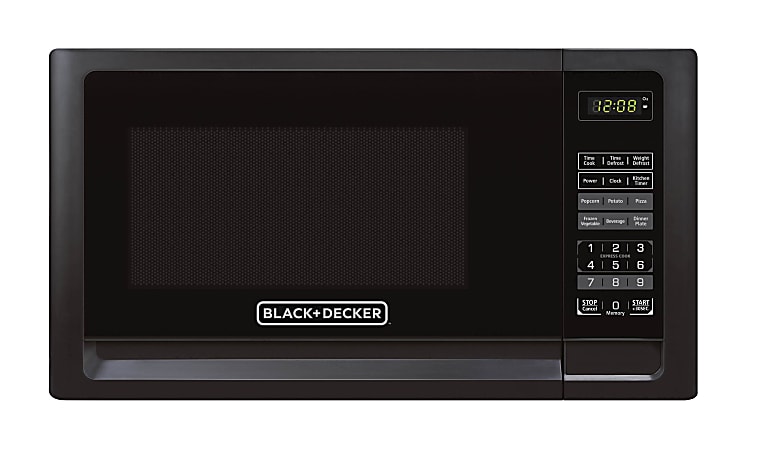 Black+Decker EM031MFO-X1 1.1 Cu Ft Microwave, Black