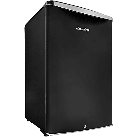 Danby 4.4 Cu.ft. Compact Refrigerator - 4.40 ft³ - Auto-defrost - Reversible - 4.40 ft³ Net Refrigerator Capacity - DAR044A6MDB