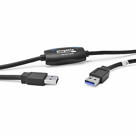 Plugable USB 3.0 Transfer Cable, Unlimited Use, Transfer Data Between 2 Windows PC's - - USB3TRAN