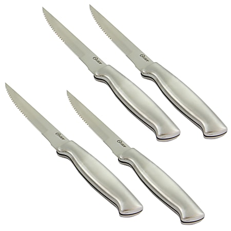 Oster Baldwyn 4-Piece Stainless-Steel Steak Knife Set, 4-1/2"