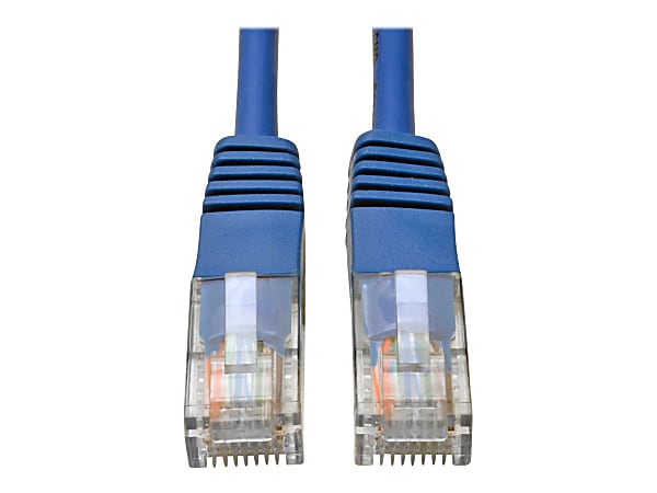 CAT5e 350 MHz Molded Patch Cable, 10 ft, Blue