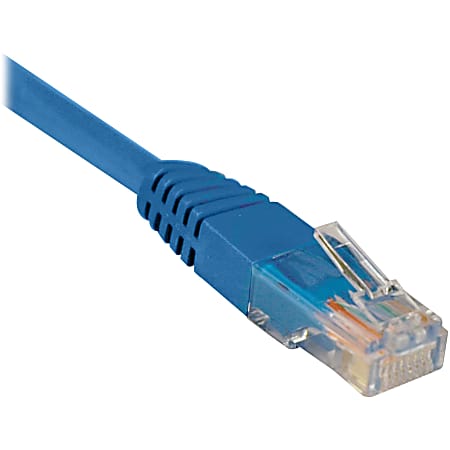 CAT5e 350 MHz Molded Patch Cable, 10 ft, Blue