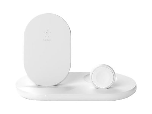 Belkin BoostCharge 3-in-1 Wireless Charger for Apple Devices - 5 V DC Input - Input connectors: USB