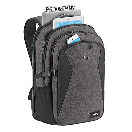 Solo New York Unbound Laptop Backpack Gray - Office Depot