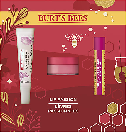 Burt's Bees Lip Passion 3-Piece Gift Set