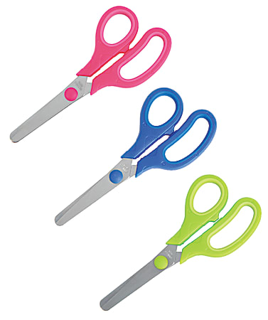 Office Depot® Brand Kid's School Scissors, 5", Blunt, Assorted Colors