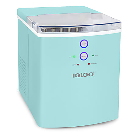 Igloo 33 Lb Automatic Portable Countertop Ice Maker Machine, Aqua
