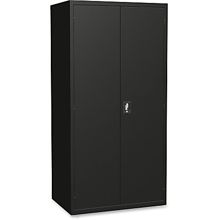 Lorell® Fortress Series Steel Storage Cabinet 5-Shelf Adjustable, 24"D, Black