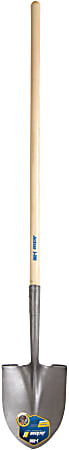 Blue Max Contractor Shovels, 12 X 9.5 Round Pt Blade, 48 in Wood Straight Handle