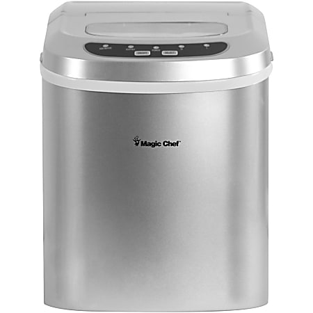 Magic Chef 27 lbs. Portable Countertop Ice Maker in Stainless Steel