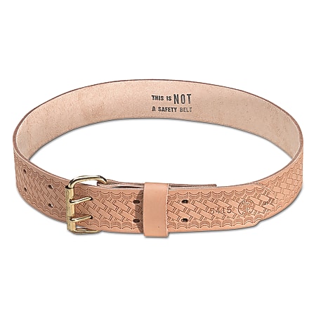 Klein Tools Large Waist Belt; Heavy Duty Embossed Tool Waist Belt, Large