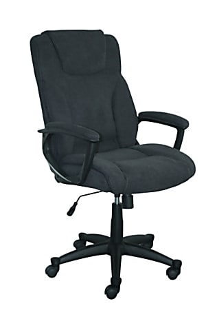 Serta Connor High Back Office Chair Microfiber Black Office Depot