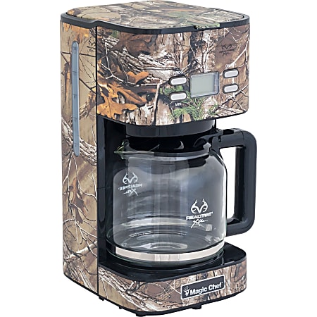Magic Chef 12 Cup Programmable Drip Coffee Maker Realtree Xtra Camo Office Depot