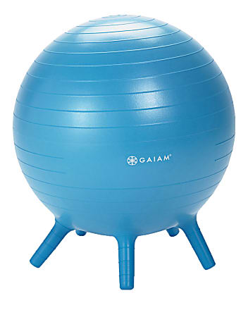 Gaiam Kids&#x27; Stay-N-Play XL Inflatable Ball Chair, Blue