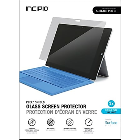 Incipio Flexible Glass Screen Protector for Microsoft Surface Pro 3 Clear