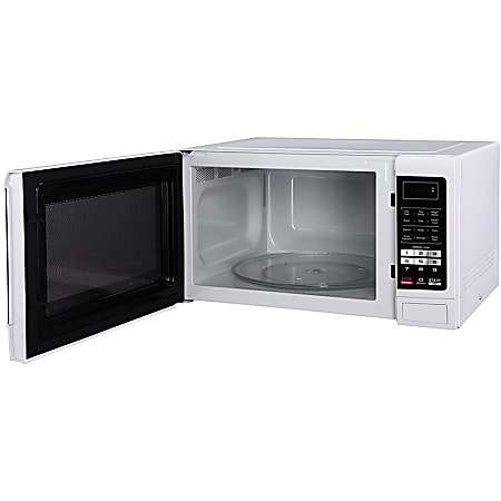 Magic Chef Cu Ft Countertop Microwave Push Button Door White