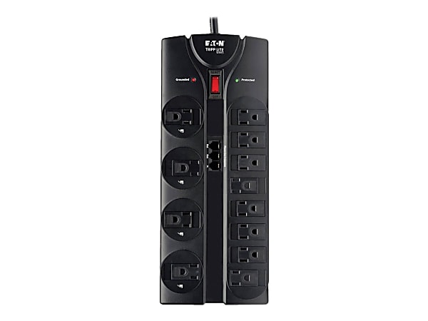 Eaton Tripp Lite Series Surge Protector 12 Outlet 120V RJ11 8' Cord 2160 Joule - Surge protector - 15 A - AC 120 V - output connectors: 12