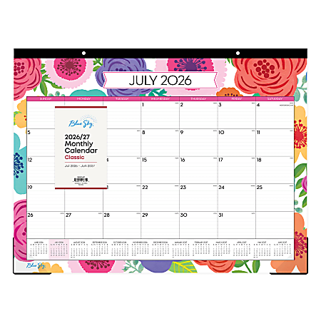 Desk Pad Planning Calendar BS Mahalo - 22x17 AY26-27 Monthly 