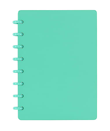 TUL® Discbound Notebook With Soft-Touch Cover, Junior Size, Narrow Ruled, 60 Sheets, Teal