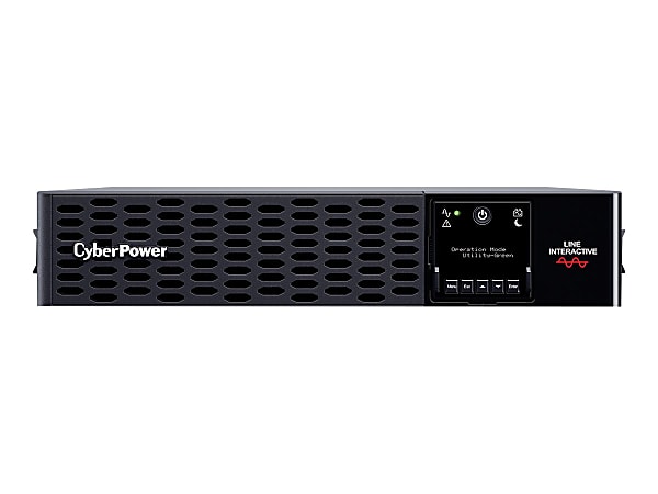 CyberPower Smart App Sinewave PR2200RTXL2UHVAN - UPS (rack-mountable / external) - AC 200-240 V - 2200 Watt - 2200 VA - 6 Ah - Ethernet 10/100, RS-232, USB - output connectors: 6 - active PFC - 2U - black