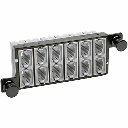 Eaton Tripp Lite Series 40 GB Pass-Through Cassette, (x12) 12-Fiber MTP/MPO ( Female ) - 12 Port(s) - 12 x MT Port(s)