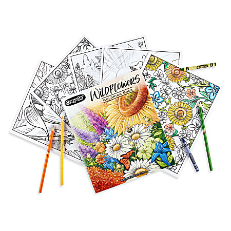 Coloring book with premium paper and line art for older kids and adults