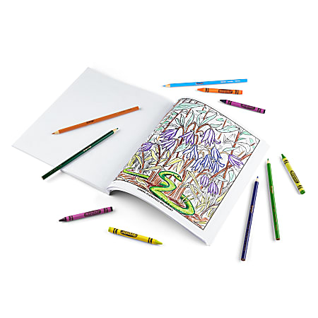 Coloring book with premium paper and line art for older kids and adults