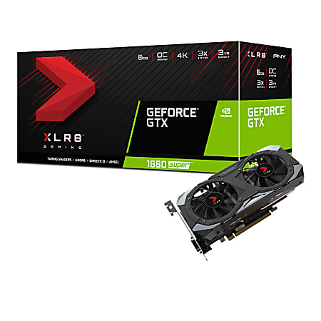 PNY GeForce GTX 1660 SUPER 6GB XLR8 Gaming Overclocked Edition ...