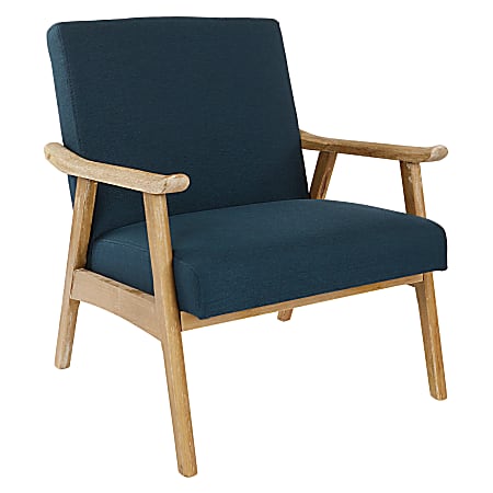 Ave Six Work Smart™ Weldon Chair, Klein Azure/Light Brown