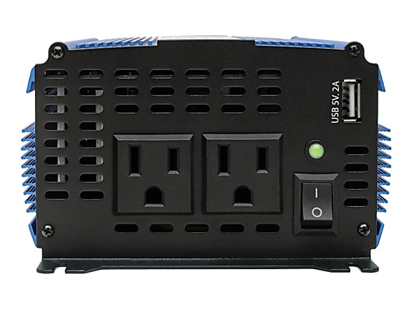 Eaton Tripp Lite Series 1000W Light-Duty Compact Power Inverter with 2 AC/1 USB - 2.0A/Battery Cables, Mobile - PINV1000