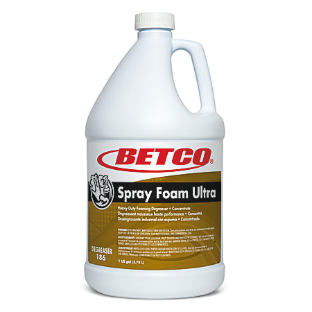 Betco Spray Foam Ultra Degreaser, 128 Oz, Case of 4 Gal Bottles