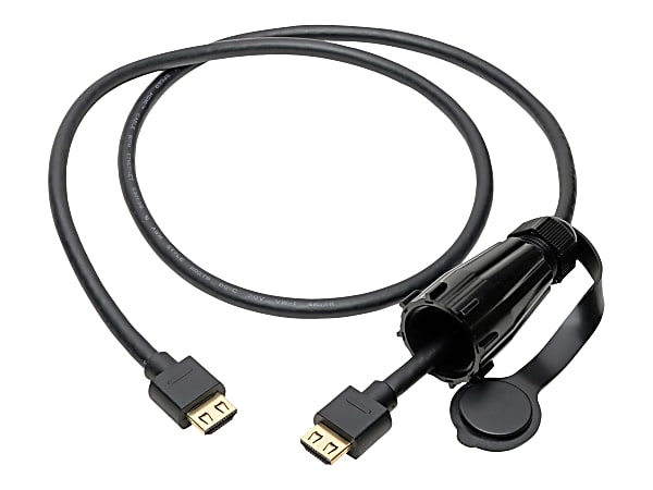 Tripp Lite High-Speed IP68 Connector Industrial Ethernet HDMI Cable, 3'