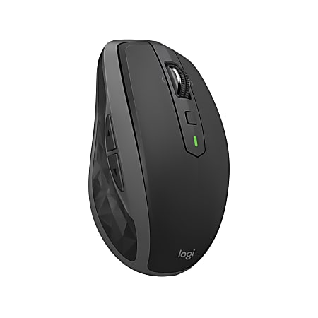 Logitech MX Anywhere 2S Mouse - Darkfield - Wireless - 33 ft - Bluetooth/Radio Frequency - Rechargeable - Graphite - USB - 4000 dpi - Tilt Wheel - 7 Button(s)