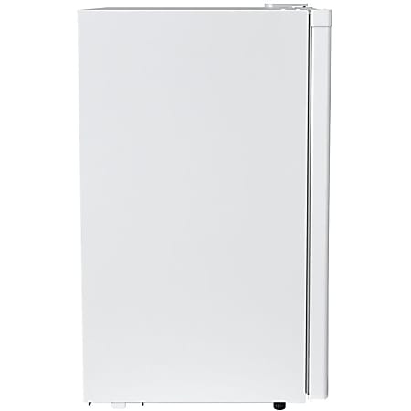 Midea WHS-160RB1 Refrigerator/Freezer - 4.40 ft³ - Manual Defrost - Reversible - 120 V AC - 226 kWh per Year - Black - Iron, Stainless Steel Door - Freestanding