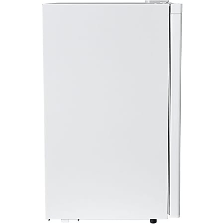 Midea WHS-160RSS1 Refrigerator/Freezer - 4.40 ft³ - Manual Defrost - Reversible - 120 V AC - 226 kWh per Year - Stainless Steel - Iron, Stainless Steel Door, Tempered Glass Shelf - Freestanding