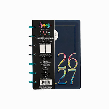 Happy Planner MonthlyWeekly Mini Disc Bound Academic Planner 4 58
