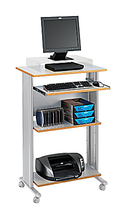 Safco® Muv 30"W Fixed Height Stand-Up Mobile Workstation
